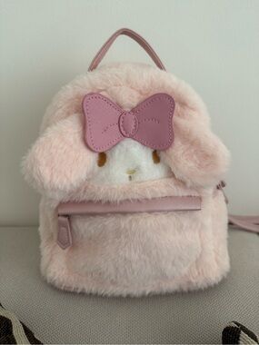 Kawaii Sanrio Plush My Melody Backpack Plushie Bag
